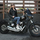 Open Road Women's Hooded Classic Leather Motorcycle Jacket 