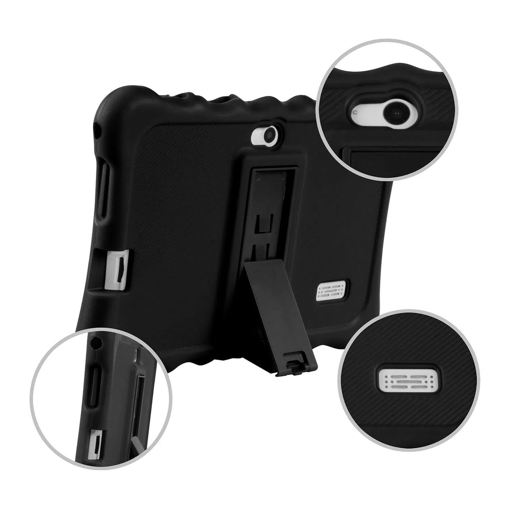 Shock-resistant Silicone Snap-on Case With Stand For 7' Tablets EX-STOCK