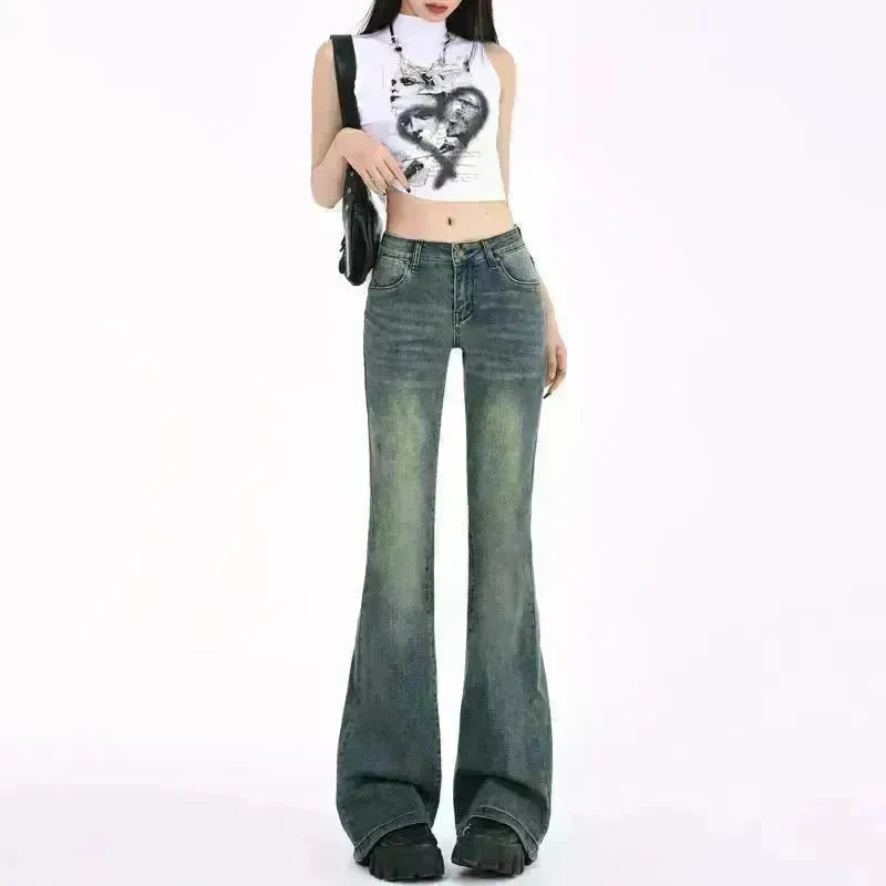 High Street Hot Girl Loose Retro Skinny Baggy Jeans Pant For Women - EX-STOCK CANADA