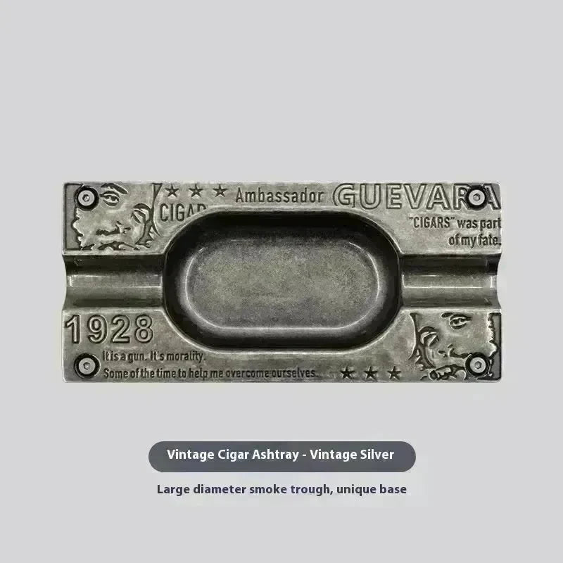 Metal Gold and Silver 2 slot Cigar Ashtray - EX-STOCK CANADA