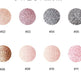 Color swatches with numbers labeled on a white background