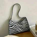 Fashionable Leather Small Leopard Print square underarm bag