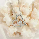 Love Necklace With Rhinestones And Letters Fashion Personality Heart-shaped Necklace Valentine's Day Gift - EX-STOCK CANADA