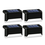 4 Solar LED Bright Deck Lights Outdoor Garden Patio Railing Decks Path Lighting Outdoor Garden Light Deck Lamp Solar Stairs Light - EX-STOCK CANADA