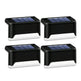 4 Solar LED Bright Deck Lights Outdoor Garden Patio Railing Decks Path Lighting Outdoor Garden Light Deck Lamp Solar Stairs Light - EX-STOCK CANADA