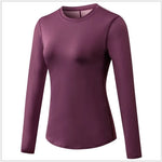 Quick Drying Breathable Long Sleeve Yoga Workout Gym T-shirt for women - EX-STOCK CANADA