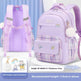Primary School Student Schoolbag Girls' Plaid Backpack EX-STOCK