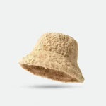 Lambswool Fisherman Sherpa Fleece Hat Winter Warm Fashionable Solid Color Hats For Women - EX-STOCK CANADA