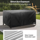 Funda para Muebles de Patio al Aire Libre 420D Impermeable para Mesa, Sillas y Sofá 94x94 PulgadasEX-STOCK Canada 