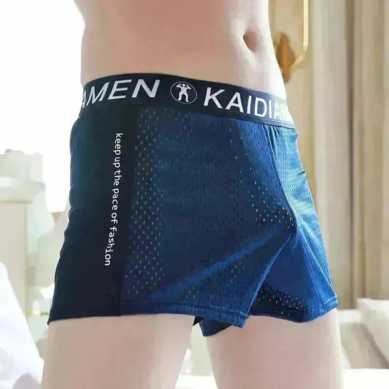 Men's Ice Silk Mesh Breathable KAIDIAMEN Boxers underwear - EX-STOCK CANADA