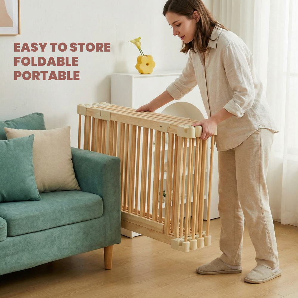 MESSI Wooden Playpen 