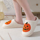 Halloween Pumpkin Cartoon Slippers Warm Winter Slippers Men And Women Couples Indoor House Shoes EX-STOCK