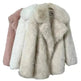 Classy Fashionable Winter Plain Huge Faux Fur Coat for Ladies - EX-STOCK CANADA