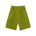 Men's Baggy Dad Shorts Jeans Denim Summer New Straight Wide-leg Workwear Denim Shorts  for Men Loose Leisure All-matching Shorts