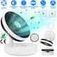 Foldable Rechargeable LED Desk Fan Wall Mounted Fan With Magnetic Remote Hanging Oscillating Fan With 4 Speeds 2 Brightness Time Setting Automatic Rotation EX-STOCK
