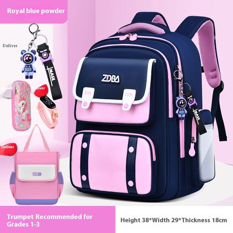Schoolbag Boy Elementary School Students Three Four To Six Grade EX-STOCK