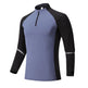Mock Neck Half Zip  Workout top for Men Long Sleeve exercise top - EX-STOCK CANADA