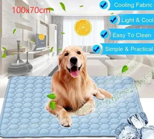Pet Dog Cat Ice Silk Cold Nest Pad For Cooling In Summer - EX-STOCK CANADA