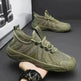 Breathable Mesh Sports Shoes Casual Lace-up Sneakers Men Non-slip Shoes - EX-STOCK CANADA