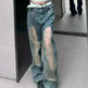 Retro Washed Ripped Baggy Jeans Pant For Women Summer Hollow Out - EX-STOCK CANADA