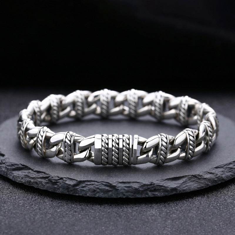 Sterling Silver Pig Nose Bracelet Thick Type Personality EX-STOCK Canada 