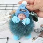 Cute Sleeping Doll Plush Doll Keychain Pendant Backpack Handbag Wallet Accessories - EX-STOCK CANADA
