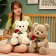 New Lovely Hug Roses Teddy Bear Stuffed Soft Animal Dolls Nice Birthday Gift Girlfriend Valentine's Day - EX-STOCK CANADA