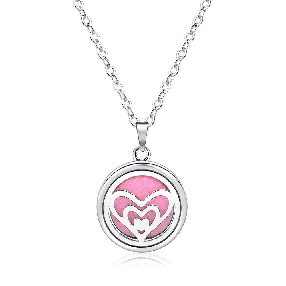 Open Round Hollow Perfume Box Necklace - EX-STOCK Canada