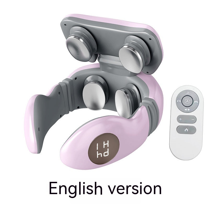 Smart Electric Pulse Back and Neck Massage 4 Heads Pain Relief Tool Health Care Relaxation Cervical Vertebra Physiotherapy EX-STOCK Canada 