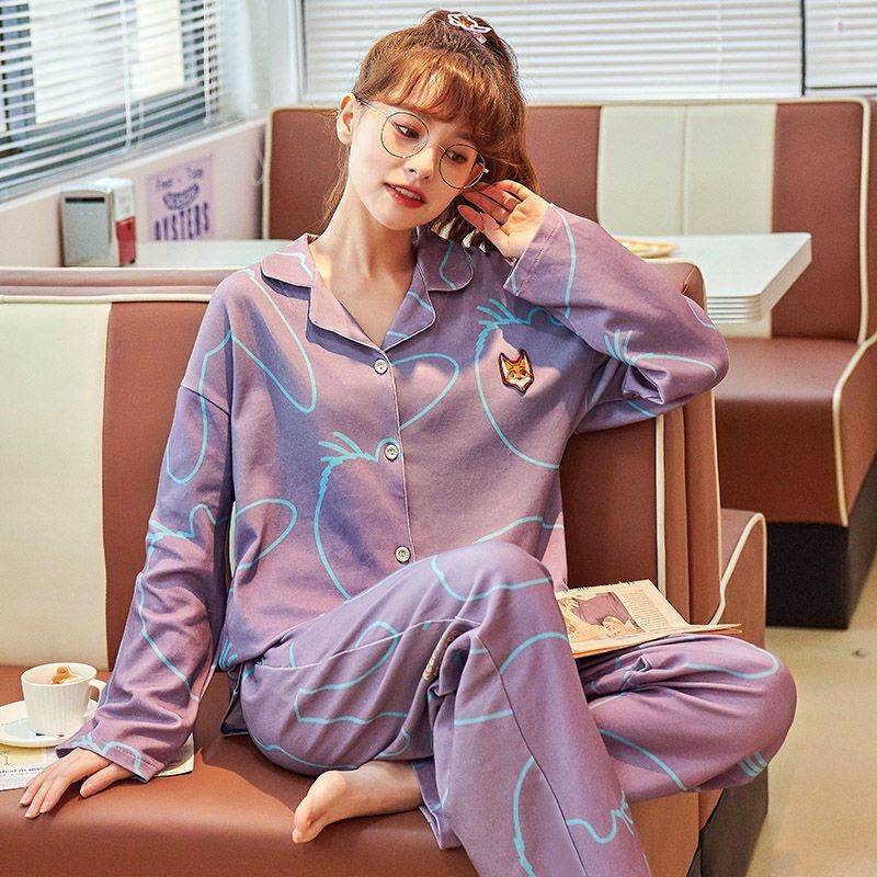 Women Autumn And Winter Cartoon Pajamas - EX-STOCK Canada