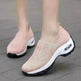 Mesh Sports Shoes Breathable Slip On Air Cushion Sneakers Casual Thick Bottom Heightened Shoes for Women - EX-STOCK CANADA