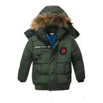 New Children's Cotton Padded Clothes Thickened Hooded Coat