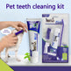 dog dental care kit with toothbrush and toothpaste