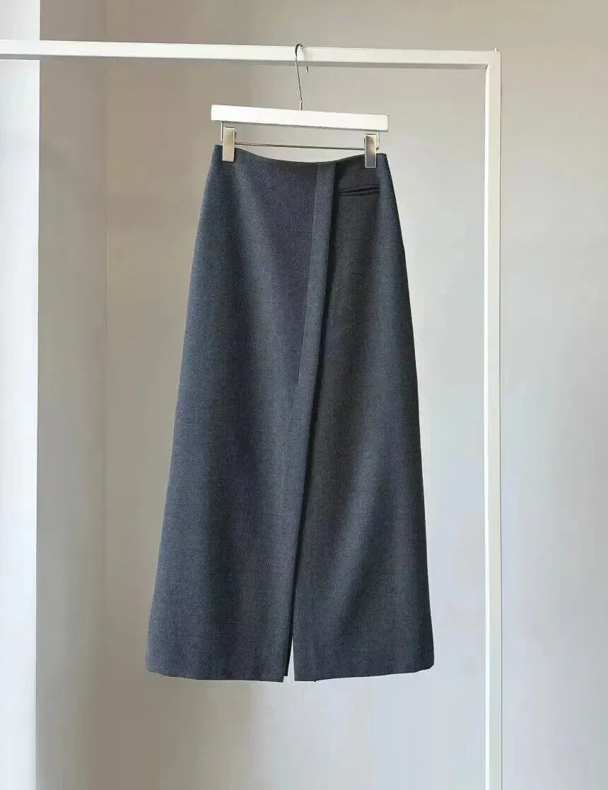 Formal Versatile Slit Long Split Skirt - EX-STOCK CANADA