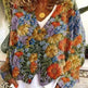 Christmas Abstract Printing Casual Cloak Coat Cardigan Sweater - EX-STOCK CANADA