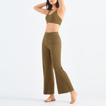 Loose Drawstring Flare Athleisure Wide leg Yoga Pants