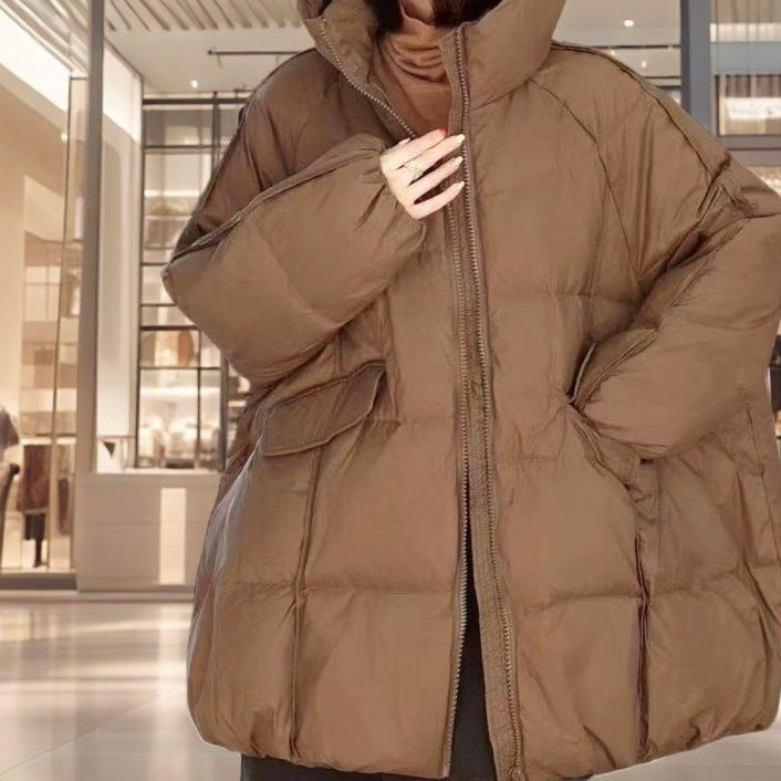 Plus-size Down Jacket In Anhui Red Casual Fashionable Extra-thick And Super Warm - EX-STOCK Canada