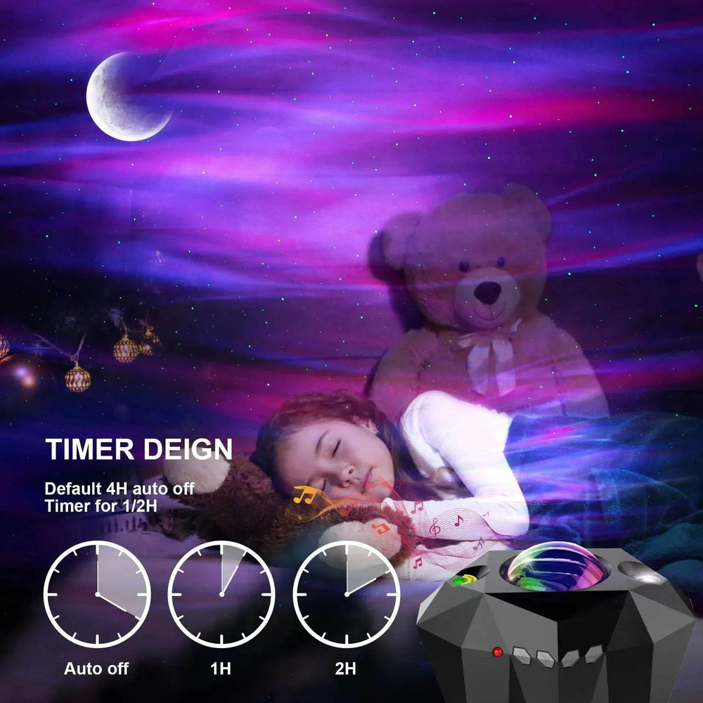 Usb Water Pattern Bluetooth Music Ocean Star Projector Lamp - EX-STOCK Canada