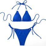 Sexy Bikini Set Summer Side Tie Thong Bandage Style Swimsuit Womens Clothing