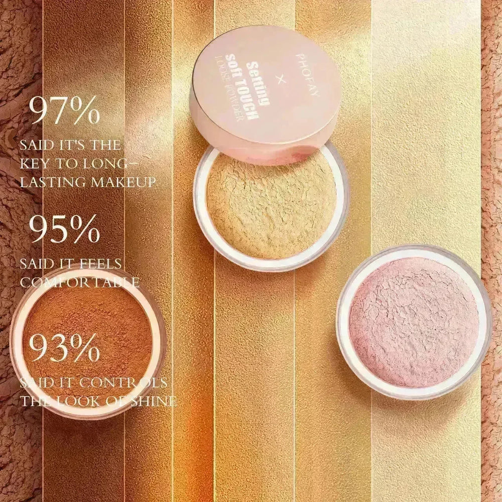 PHOFAY Soft Touch Loose Setting Powder Smooth Long Lasting Makeup - EX-STOCK CANADA