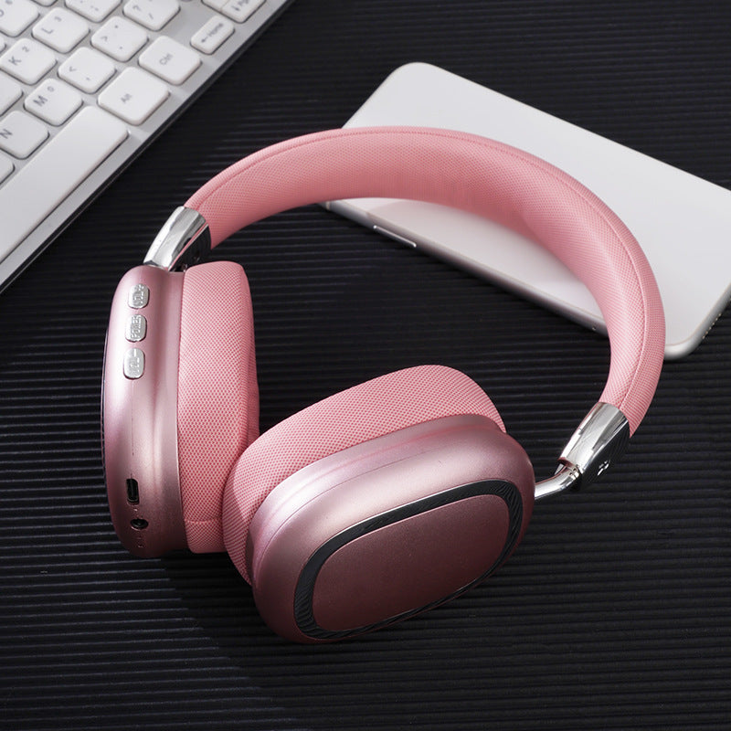Nobility Pink wireless over-ear headphones with Bluetooth 5.3