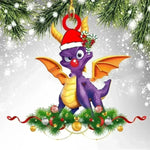 Dinosaur Dragon Egg Christmas Decorations Pendant Acrylic - EX-STOCK CANADA