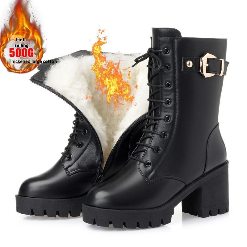 Short Women's Winter Mid-calf Boots | EX-STOCK product gallery photo 3