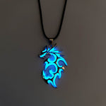 Fashion Trendy Men's Domineering Luminous Flame Dragon Necklace EX-STOCK