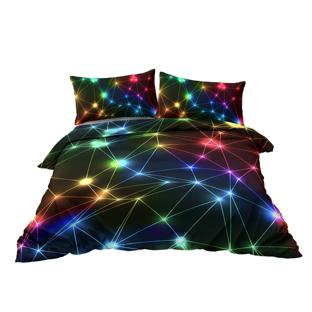 Gorgeous Starlight Duvet Cover Set Single 3pcs Colorful Microfiber Kids Bedding Set EX-STOCK Canada 