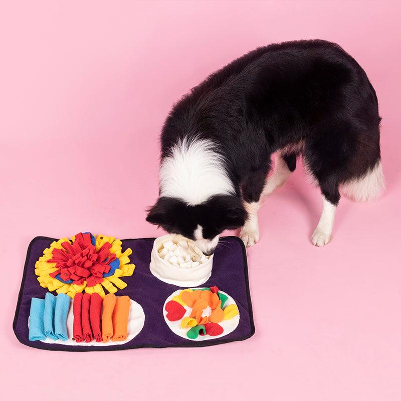 Italian Feast Snuffle Mat Interactive Dog Foraging Mat, Encourage Natural Foraging Skills, Durable And Machine Washable, Suitable For Large Medium Small Dogs 