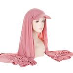 Solid Color Women's Scarf Hat Middle East All-matching Pullover Scarf Muslim Tam-o'-shanter - EX-STOCK Canada