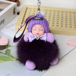 Cute Sleeping Doll Plush Doll Keychain Pendant Backpack Handbag Wallet Accessories - EX-STOCK CANADA
