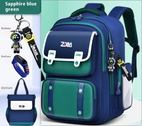 Schoolbag Boy Elementary School Students Three Four To Six Grade EX-STOCK