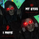 6.4 Life Size Winged Grim Reaper Outdoor Halloween Decoration Animatronic, Animated Prop WLight Up Eyes EX-STOCK Canada 